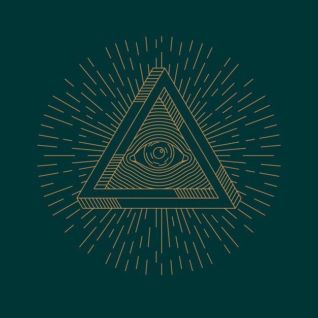 Illuminati symbol illustration