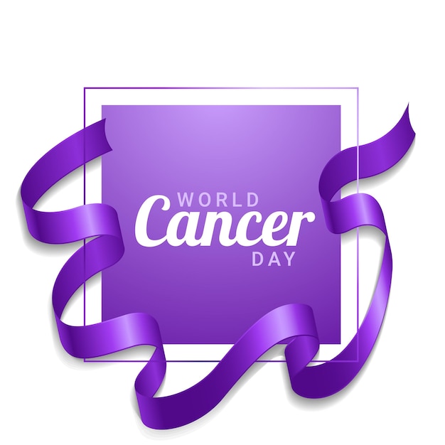 Illustration Of 4 February World Cancer Day Poster Or Banner Background