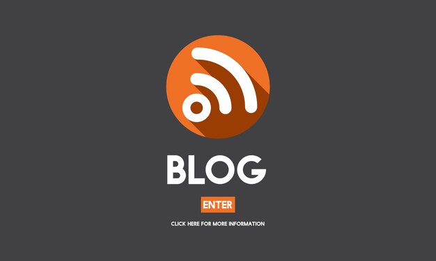 Illustration of blogging concept