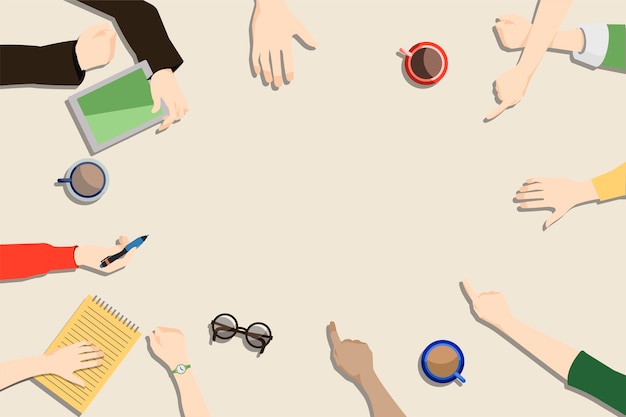 Free Vector illustration of brainstorming teamwork