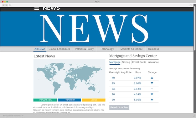 Free Vector illustration of breaking news