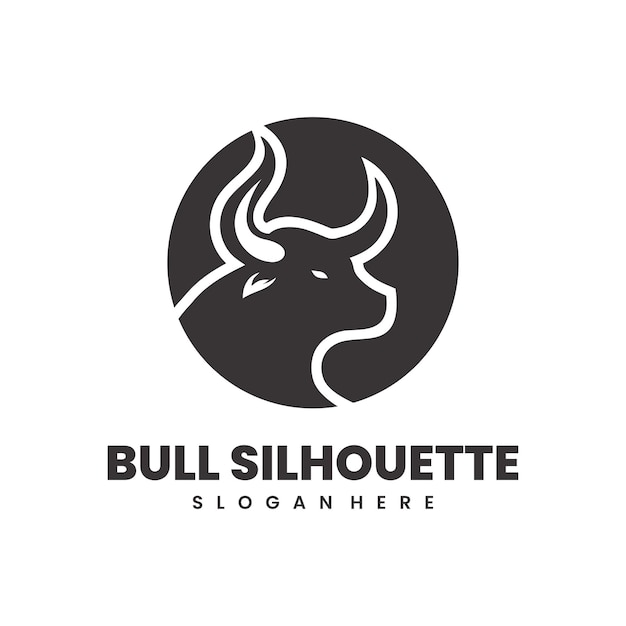 Free vector illustration bull silhouette design