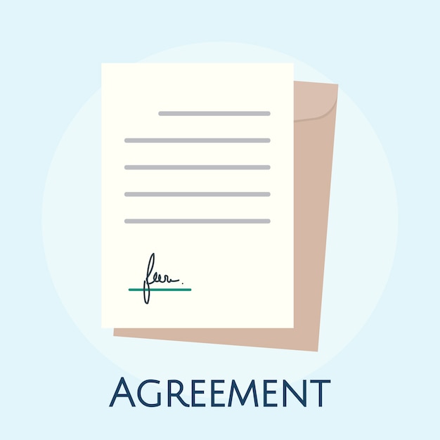 Free Vector illustration of business agreement concept