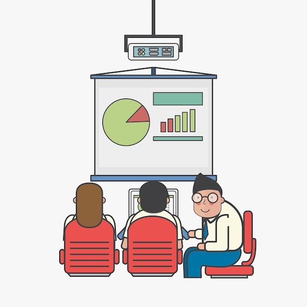 Illustration of business people avatar