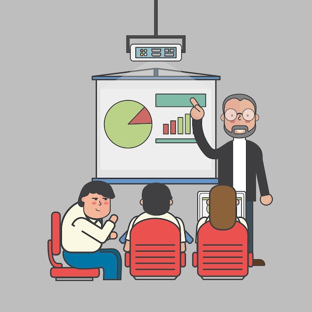 Illustration of business people avatar