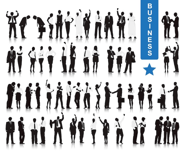 Free vector illustration of business people