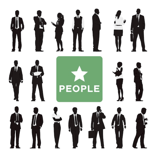 Illustration of business people