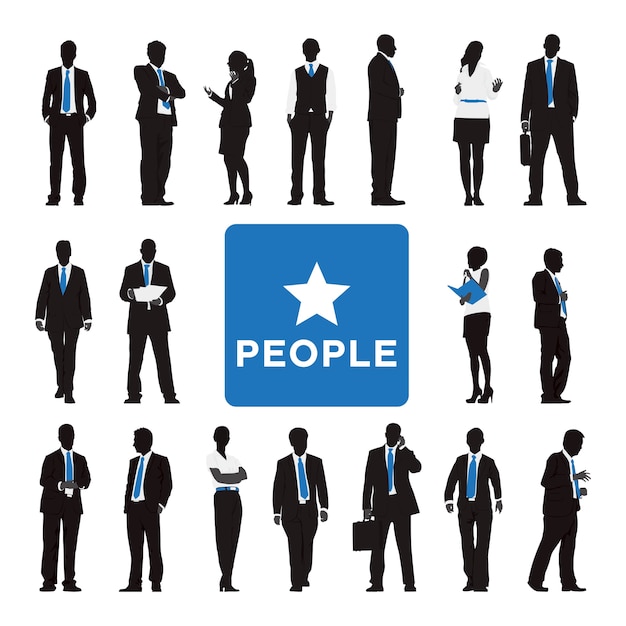 Illustration of business people