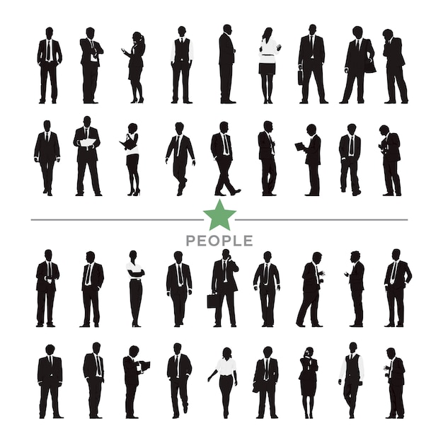 Illustration of business people