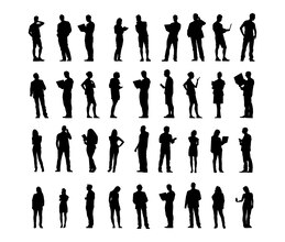 Person silhouettes