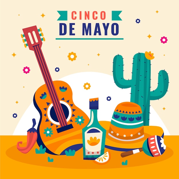 Illustration for cinco de mayo celebration