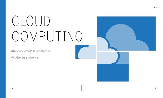 Illustration of cloud storage