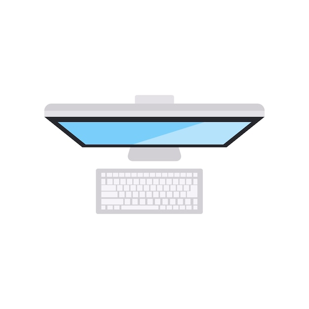 Free vector illustration of computer icon