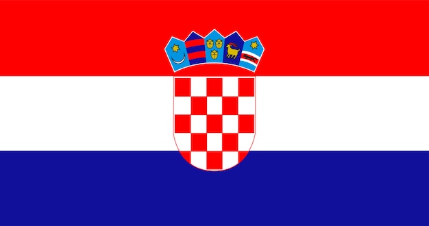 Illustration of Croatia flag