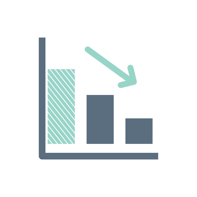 Free Vector illustration of data analysis graph