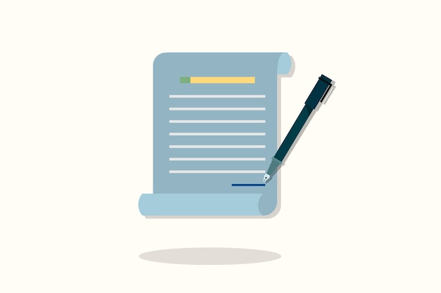 Illustration of document icon