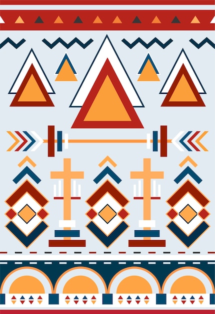 Free Vector illustration of ethnic pattern