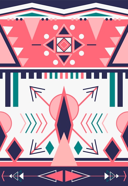 Free Vector illustration of ethnic pattern