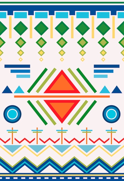 Free Vector illustration of ethnic pattern