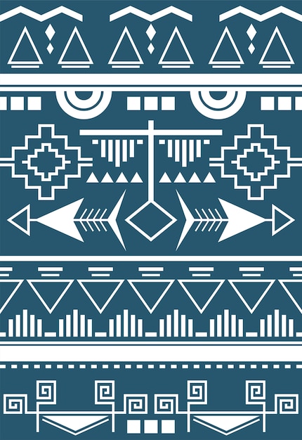 Free Vector illustration of ethnic pattern