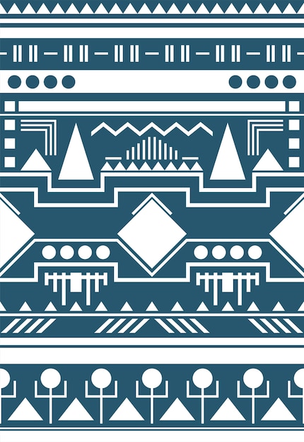 Free Vector illustration of ethnic pattern