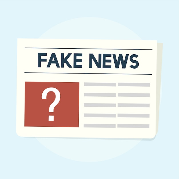 Illustration of fake news concept