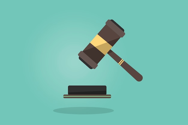 Free vector illustration of a gavel