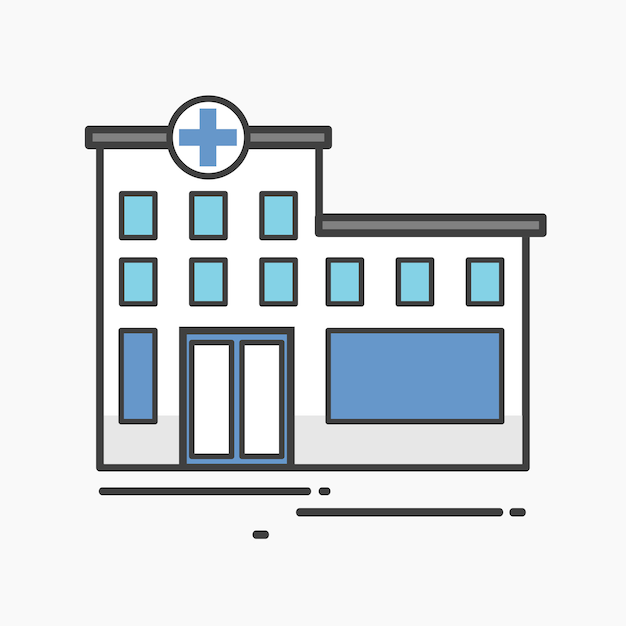 Illustration of a hospital