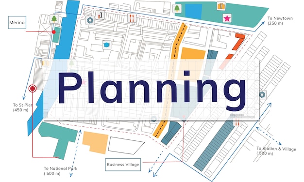 Free vector illustration of house planning