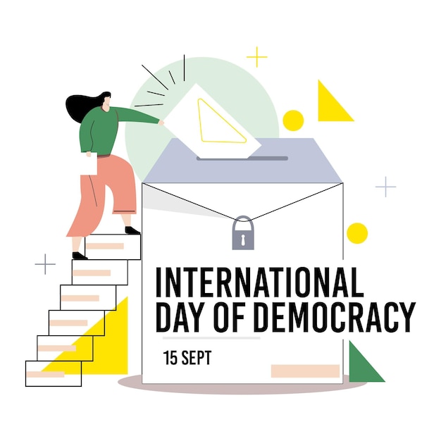 Illustration of international day of democracy