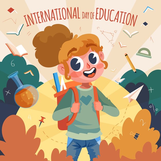 Illustration for international day of education