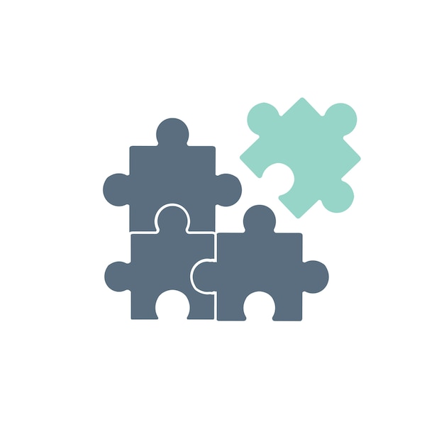 Free Vector illustration of jigsaw icon