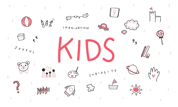 Illustration of kids concept