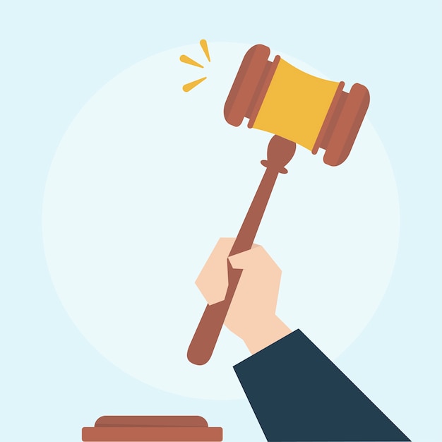 Free Vector illustration of law concept