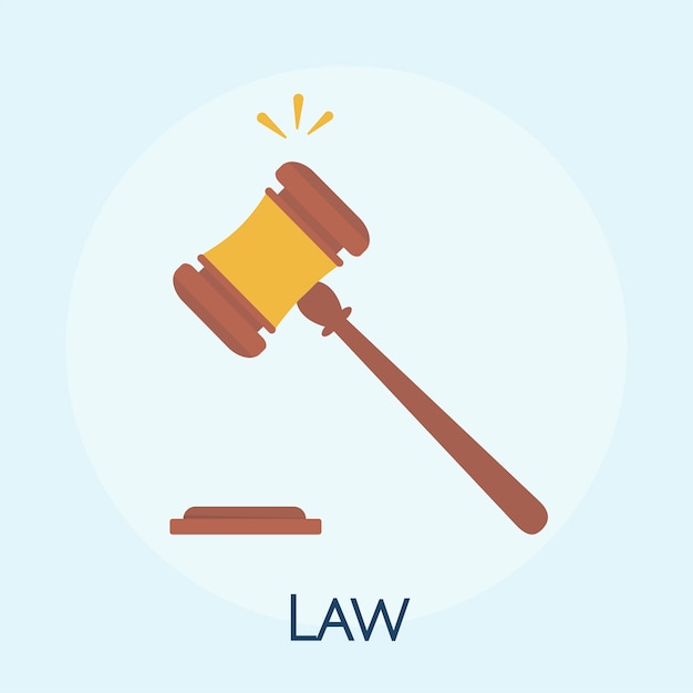 Free Vector illustration of law concept