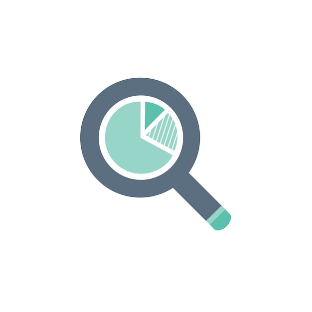 Illustration of magnifying glass icon