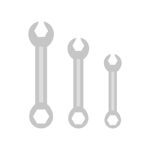 Free Vector illustration of mechanic tools