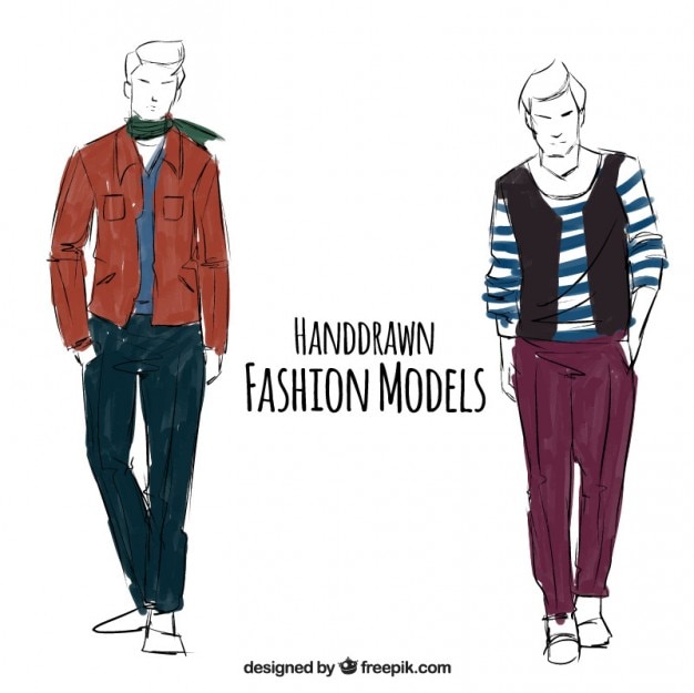 Free Vector illustration menswear