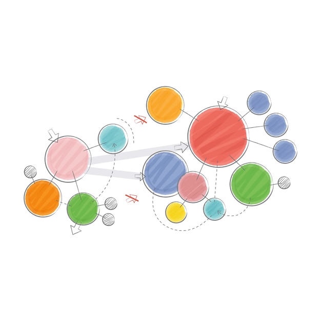 Free Vector illustration of network shareing