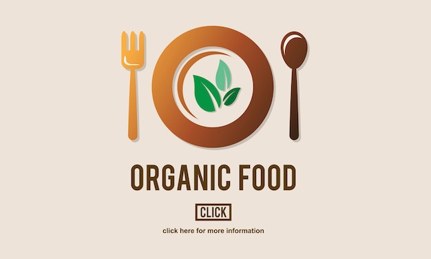 Illustration of organic food