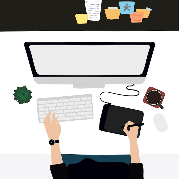 Free Vector illustration of people's daily life