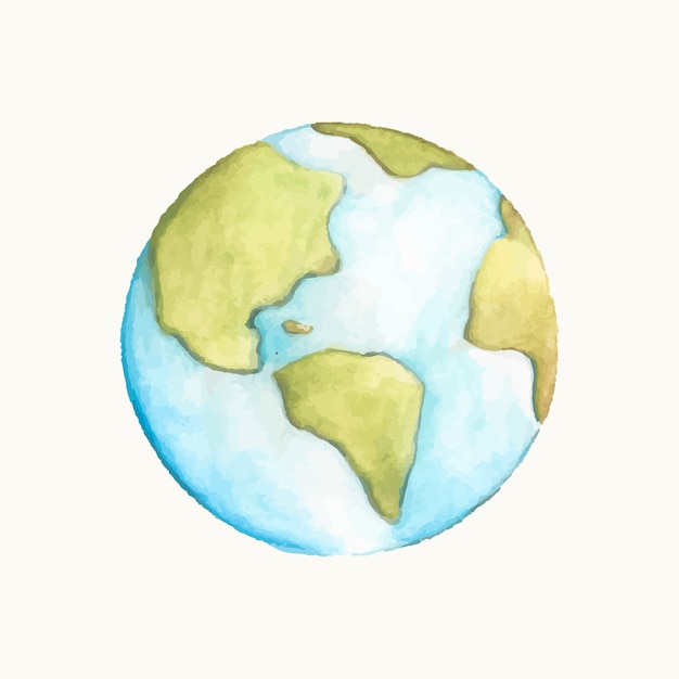 Free vector illustration of the planet earth