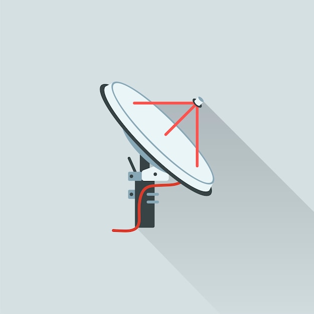 Free vector illustration of satellite antenna