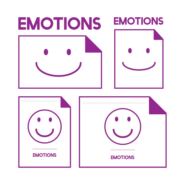 Illustration of smiling emotion