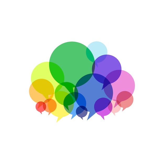 Free Vector illustration of speech bubbles