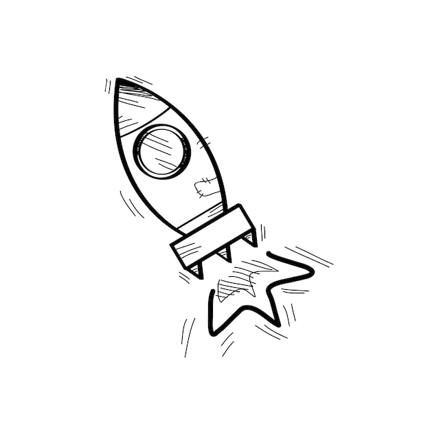 Free vector illustration of startup business doodle