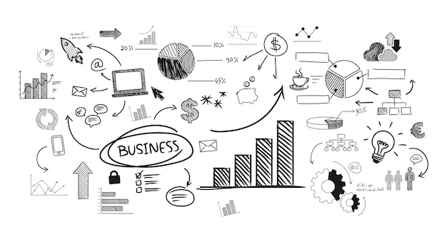 Free Vector illustration of startup business