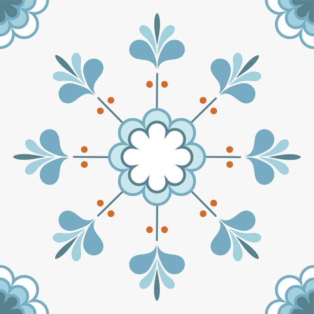 Free Vector illustration of tiles textured pattern