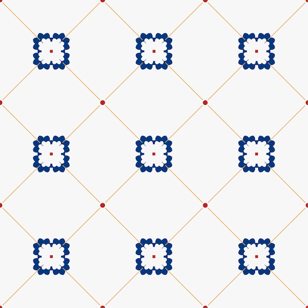 Free Vector illustration of tiles textured pattern