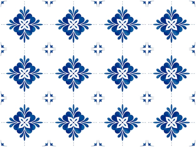 Illustration of tiles textured pattern